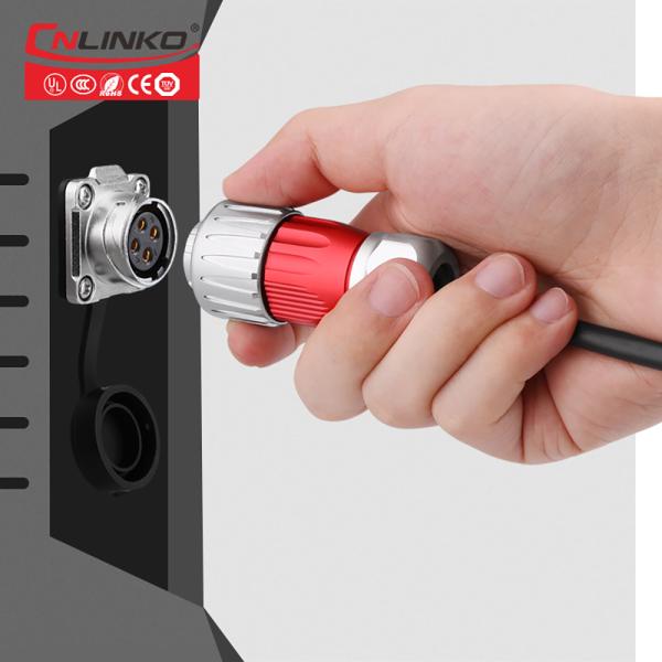 CNLINKO M20 Harness Battery Terminal Adapters Connecting 4 Pin Power Connector Waterproof IP68