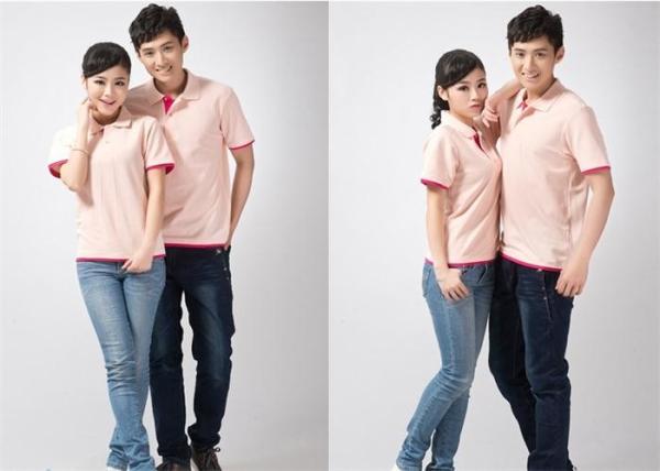 Summer Short Sleeve Cotton Polo Shirts Cuffs Contrast Two - Tone Splicing