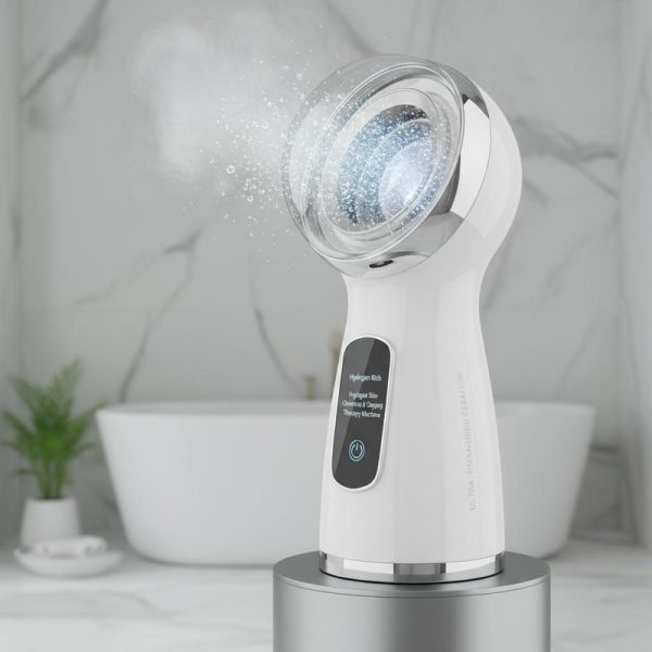 Ultra Fine Bubble Generator with 0.1-50 Microns Bubble Size for 300% Pesticide Residue Removal and 100 Million Bubbles/ml Deep Pore Cleansing