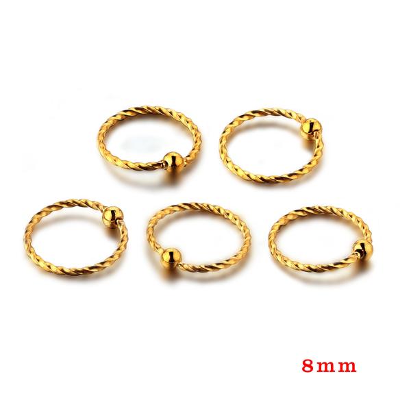 Women new korea style body piercing jewelry gold plated nose ring