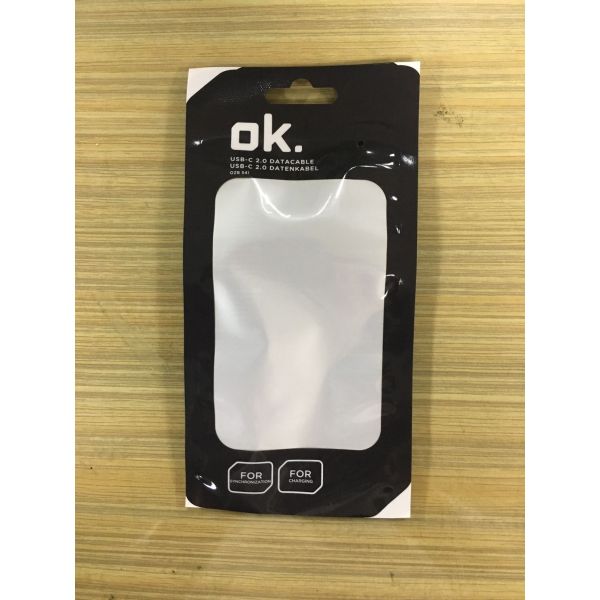 Zip Lock Plastic Bags / Custom Printed Zip Lock Bags For Cable Headphone Charger