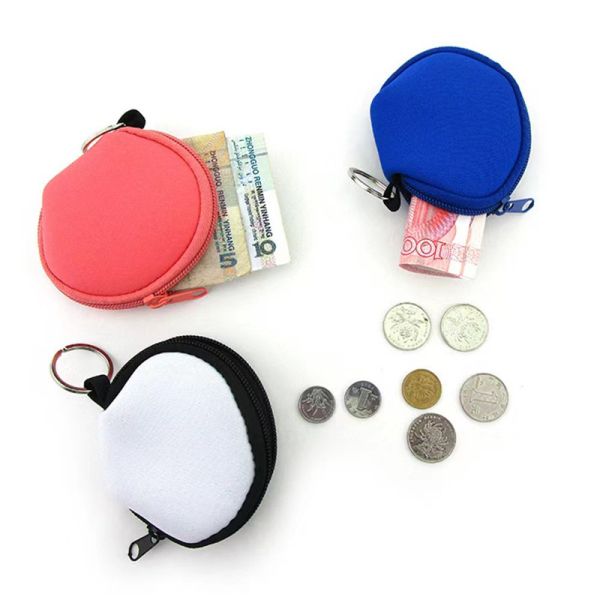 Multifunctional Compact Sublimation Neoprene Earphone Case For Storing Coins And Masks