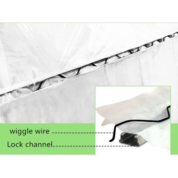 Пластмассовый покрытый виггальный провод Зигзаговый пружина для малого сельского хозяйства пленка Тепличные принадлежности