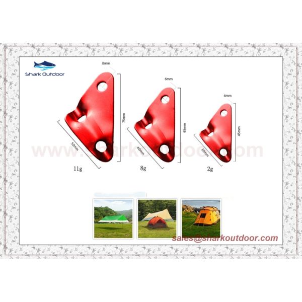 Tent accessory Aluminum Camping Cord Rope Adjuster, Guyline Tightener ,Rope Buckle