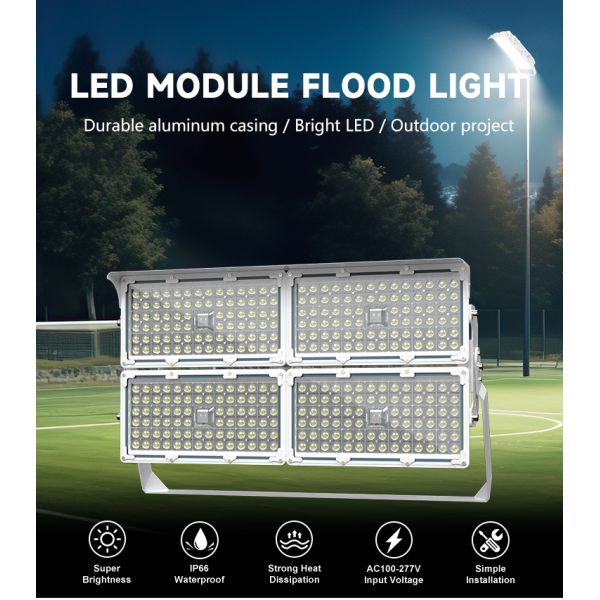 400W High Mast LED Flood Light IP66 Waterproof for Stadium and Sports Field