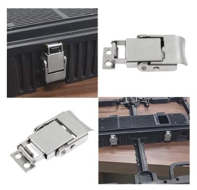 Durable Precision Stamping Nickel Plated Steel Buckle Latch Spring Loaded Mechanism Corrosion-resistant Coating