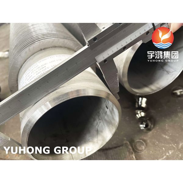 Stainless Steel High Frequency Welded Fin Tube, TP304H SMLS Pipe With SS304 Solid Fin For Power Plants