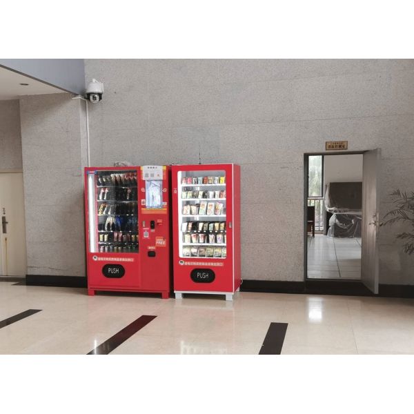 Máquinas de venda de alimentos e bebidas personalizadas de tela sensível ao toque de 19 polegadas