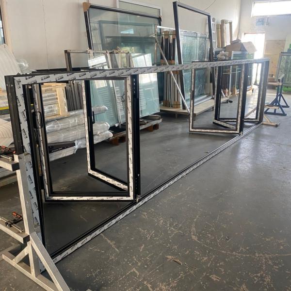 Aluminum Bifold Windows with Double Glazed Glass and Soundproofing