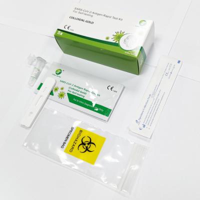 Essai rapide nasal Kit Colloidal Gold d'écouvillon AG de Covid 19 5 CE d'essais/kit