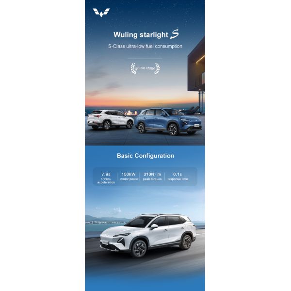 Tiempo de carga 0,5 horas Wuling XingguangS SUV de coche eléctrico de largo alcance 2024