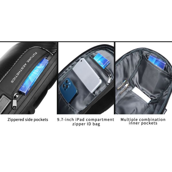 OEM/ODM Углеродные волокна Прозрачная противоугонная сумка