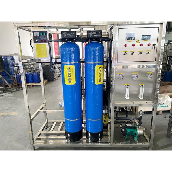 Système de purification de l'usine de traitement de l'eau potable 500L 1000L avec machine de purification RO