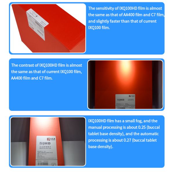 30x40cm Industrial NDT Film for X-ray and Gamma Ray Detection Same as Agfa D5 Standard