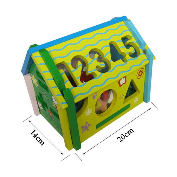 Jouets en bois de blocs de Chambre cognitive éducative de sagesse d'ODM