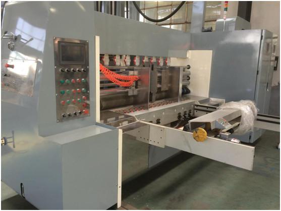 High Speed Slotter Die Cutter Multi Color Printing Electric Control Stable