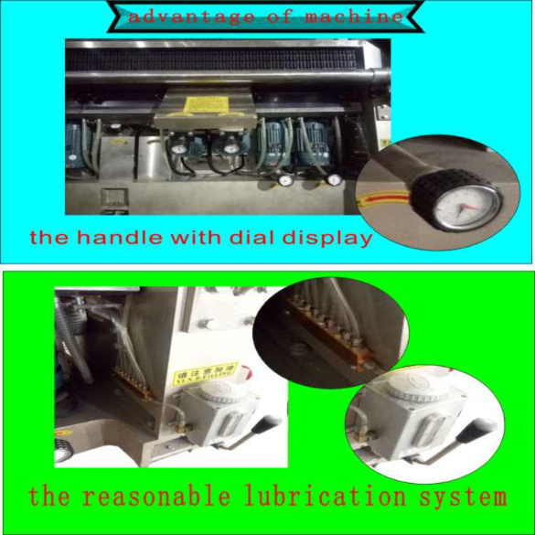 9 máquina de biselado de línea recta de vidrio vertical con husillo para espesor de vidrio de 3 a 12 mm