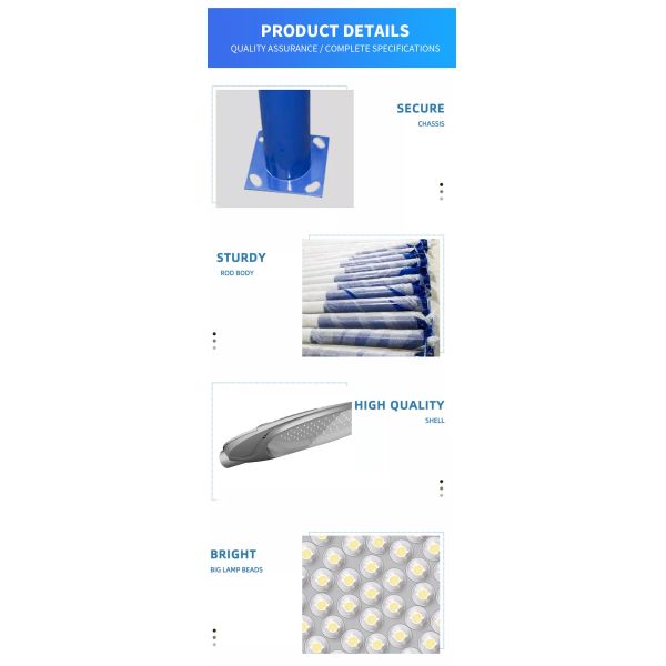 30w 40w 60w 50 Watt AC Led Street Light Fixture Die Cast Aluminum 63Cm