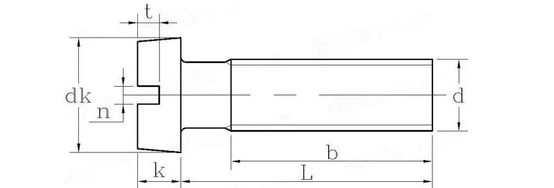DIN84 slotted machine screws