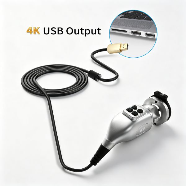 LN-S355 4K Digital USB3.0 Endoscope Camera Handle CMOS with Shortcut Buttons Plug and Play for PC Laptop