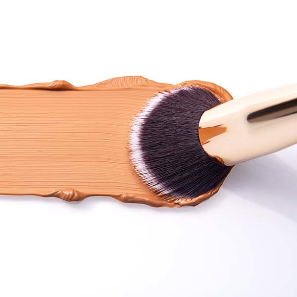 Soft Bristles Cosmetic Brush Set Zinfandel Color Aluminium Ferrule