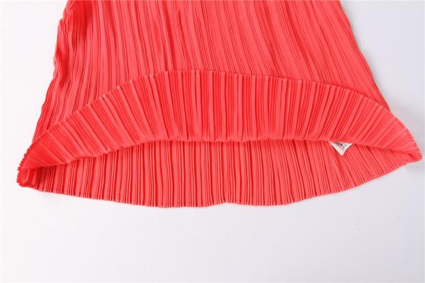 100% Polyester Utility Gilet Vest Red Ladies Sleeveless Tops