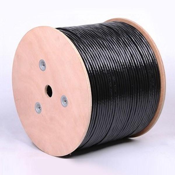 0.515mm Copper Solid Outdoor Black PE PVC Cable IEC61a156-5 CAT5E FTP 24AWG