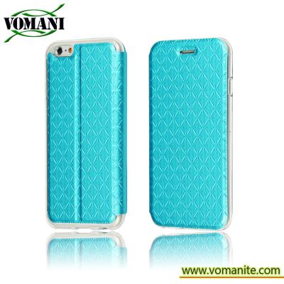 New Mobile Phone Leather Smart Cover Case For iPhone 6 Cross Pattern Case