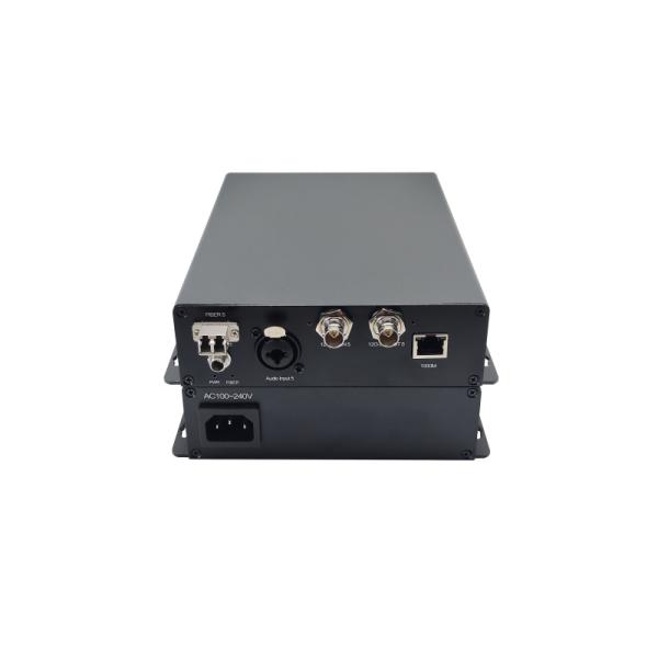 12G SDI Over Single Mode Fiber Transmitter and Receiver Extender Kits With XLR Audio and Ethernet