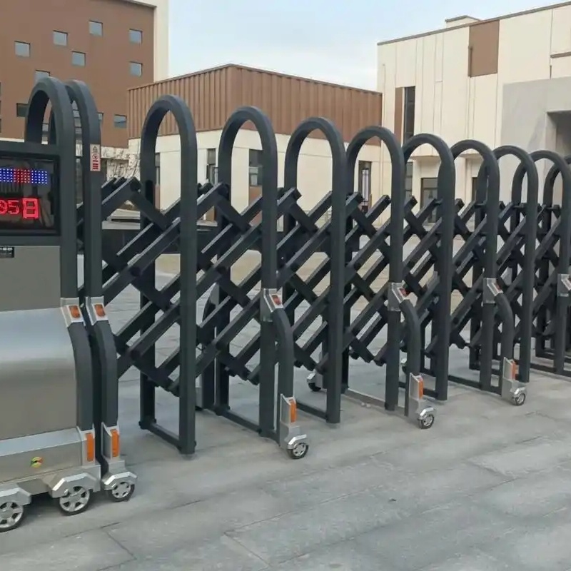 Indian Sliding Main Gate Design Aluminum Trackless Folding Gate Driveway Retractable Gate