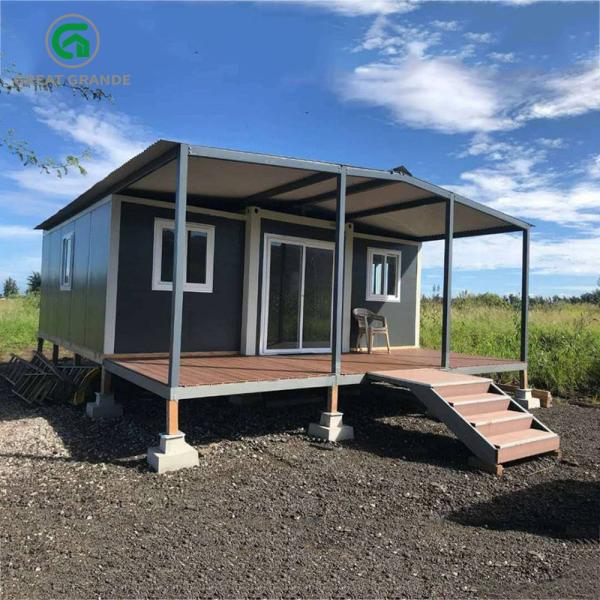 Expandable Container House Cabin 3 Bedrooms Fire Protection Insulation