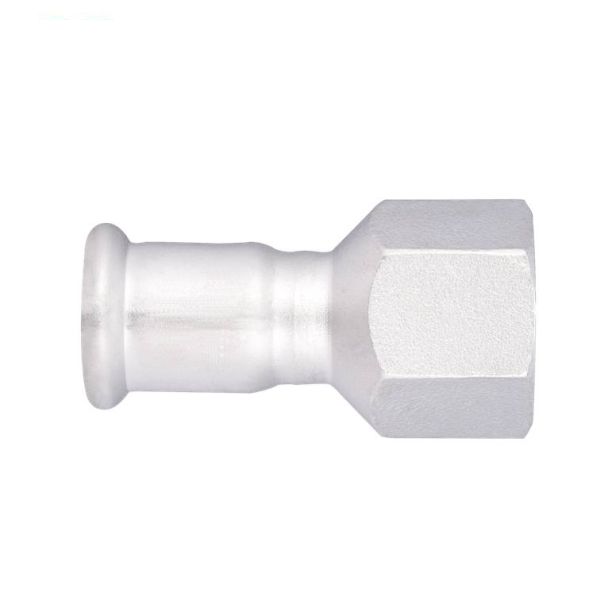Hexagon Head M Profile Press Fittings Stainless Steel Female Threaded Coupling