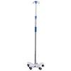 Adjustable Height Hospital Infusion Stand Easy to Move and Power Type Without Power in Blue
