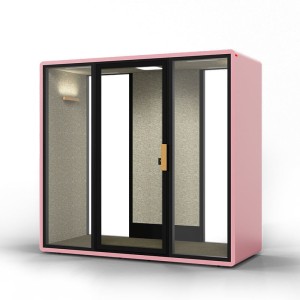 Interior Vocal Isolation Booth Sound Proof Acoustic Cabin For Business Meeting
