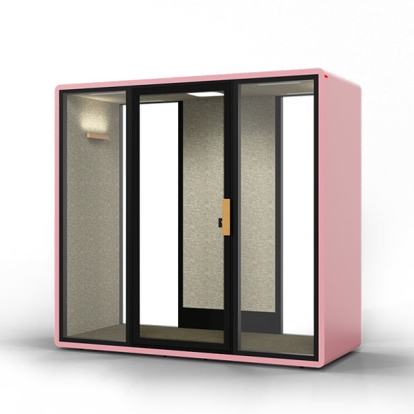 Interior Vocal Isolation Booth Sound Proof Acoustic Cabin For Business Meeting