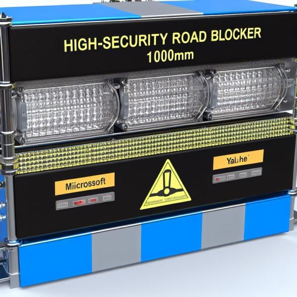 Bloqueur de route haute sécurité 1000mm avec lumière LED et interface RS485