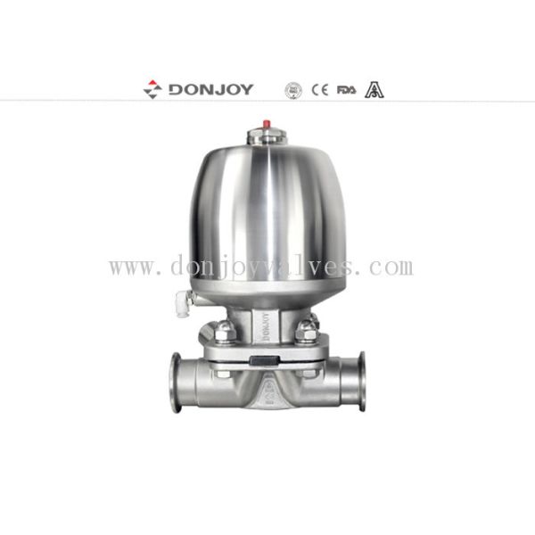 Donjoy 2  sanitary ss Pneumatic Diaphragm Valve with tri clamp end