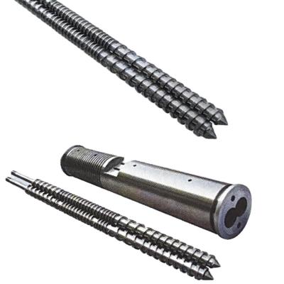 Conical Twin Screw and Barrel HRC58-62 for Plastic Extrusion 1000kg/h