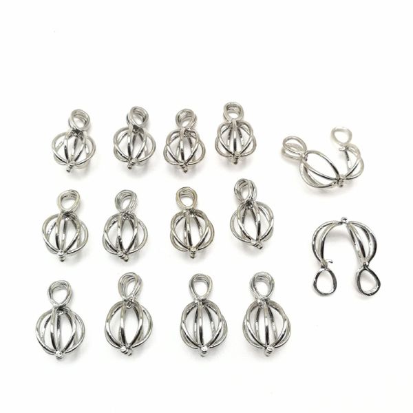 DIY Oyster Pearl Cage Bead and Essential Oil Diffuser Locket Pendant Jewelry Making