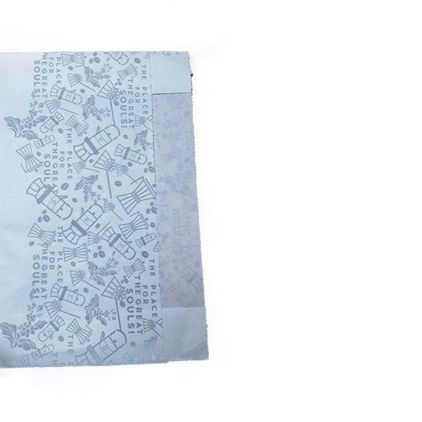 Biodegradable White Kraft Paper Pouch Custom Logo Side Gusset Bags Eco Friendly