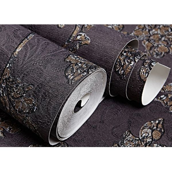 Moisture Proof Vinyl Modern Embossed Wallpaper / Wallcoverings for Home Decoration