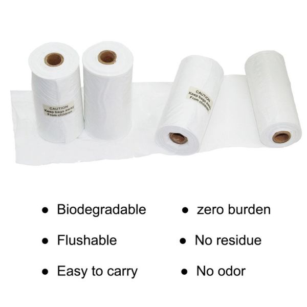 Sacs parfumés biodégradables de dunette de chien, film soluble dans l'eau de 20*26cm Pva