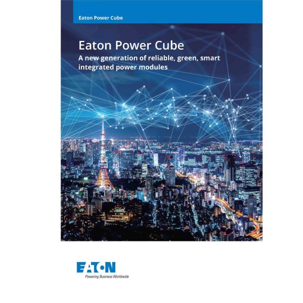 400KVA Eaton Power Cube with Pure Sine Wave Output and 97.3% Efficiency for Data Centers