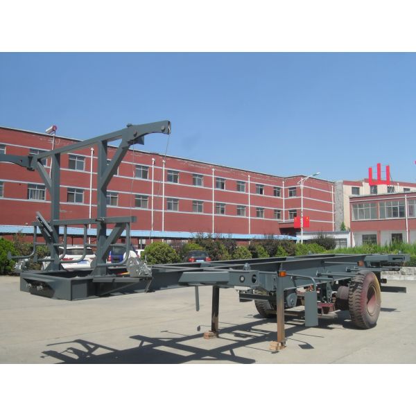 Механическая подвеска с тремя осями скелетный полуприцеп для строительной площадки и 7-коленный разъем