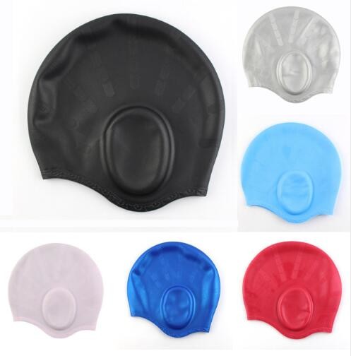 New 2016 Elastic Water Resistant Silicone Gel Kids And Adults Swimming Children Pool Sports Cap Hat For Men Ladies Women