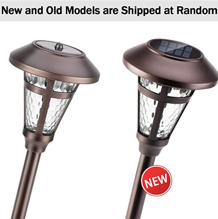 Bronze Finished 19 Inch 2V Solar Led Lawn Lights