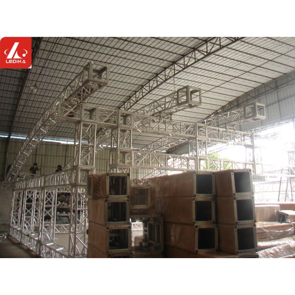 3.1mm Thickness Aluminum Square Truss , 16“ Screw Box Truss for Lighting for Indoor/ Outdoor Event