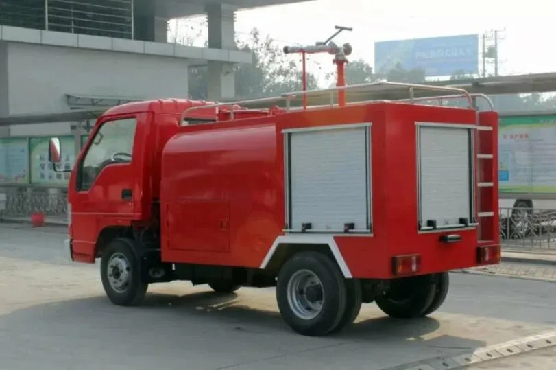 2m 2tons Water Tank Emergency Fire Truck 4×2 Diesel Fuel