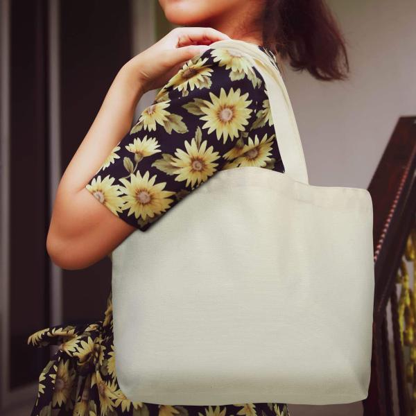 Multifunctional Girl Fashion Diy School Hand Bags Women Reusable Use Customized Logo High Quality Custom Size Fashion Organic Folding Cotton Canvas Tote Bag
