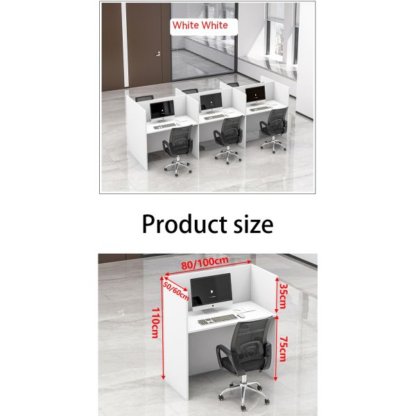 Modern Private Space Office Furniture Workstation with Extendable Desk and Chair Sets
